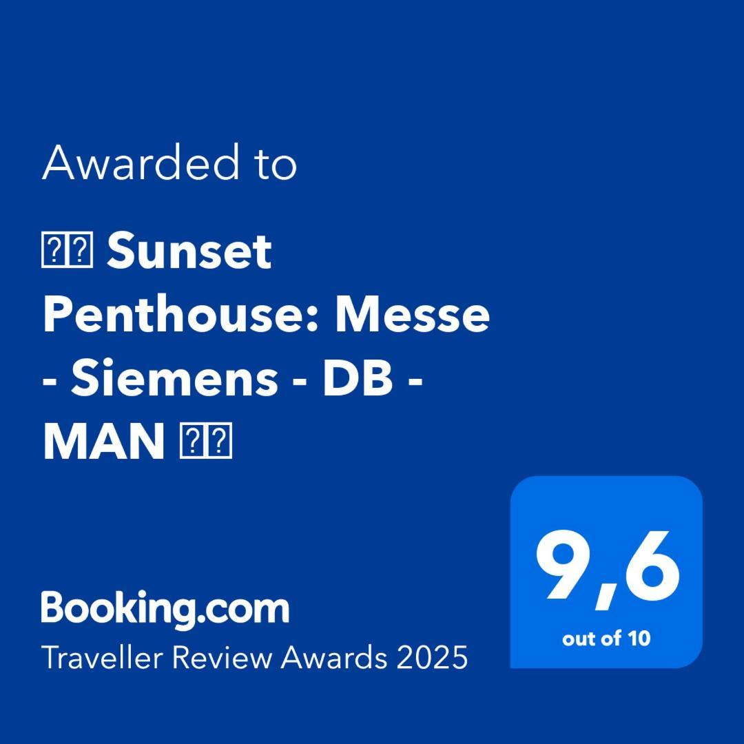 ニュルンベルク⸨⸩ Sunset Penthouse: Messe - Siemens - Db - Man ⸨⸩アパートメント エクステリア 写真